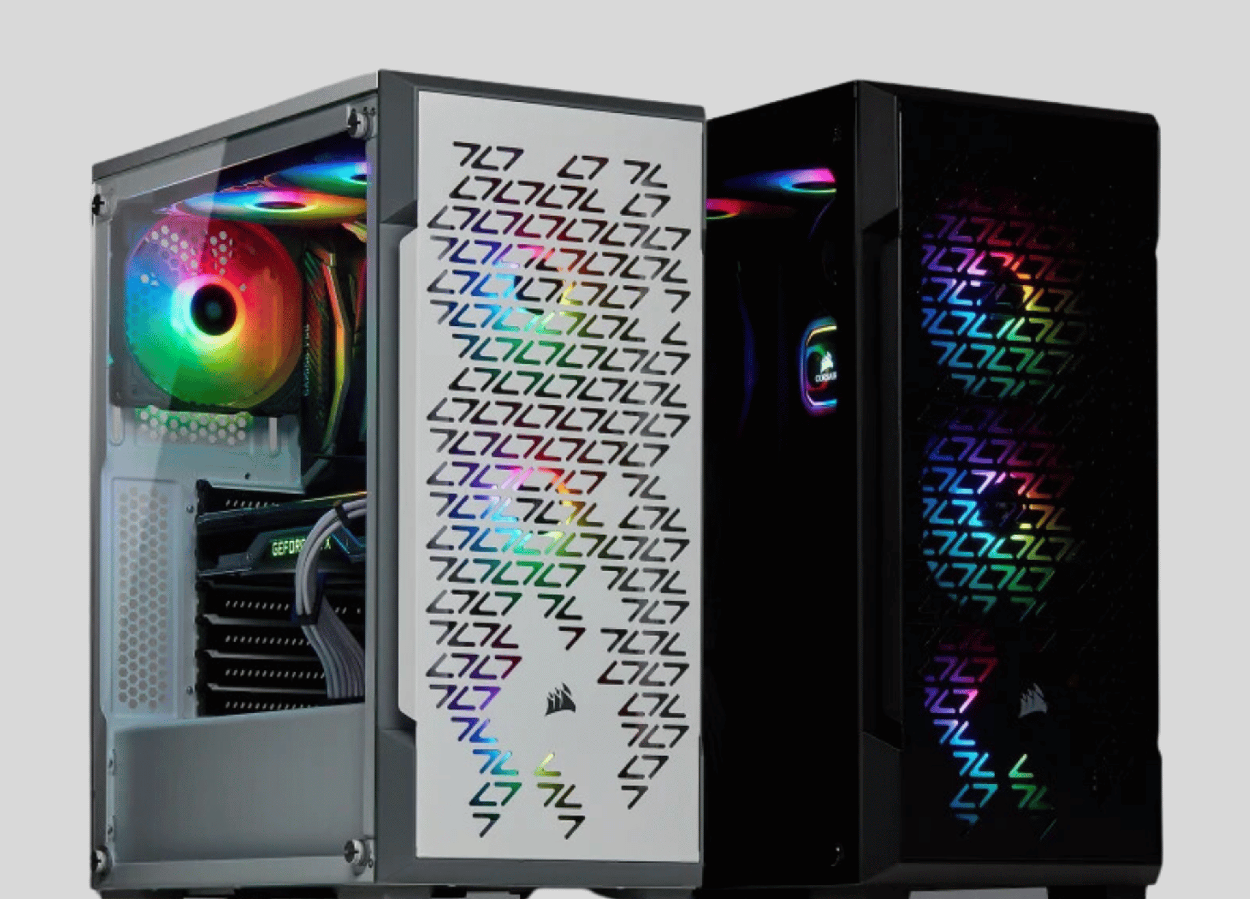 CORSAIR ICUE 220T RGB Airflow Tempered Glass Mid Tower Smart Black