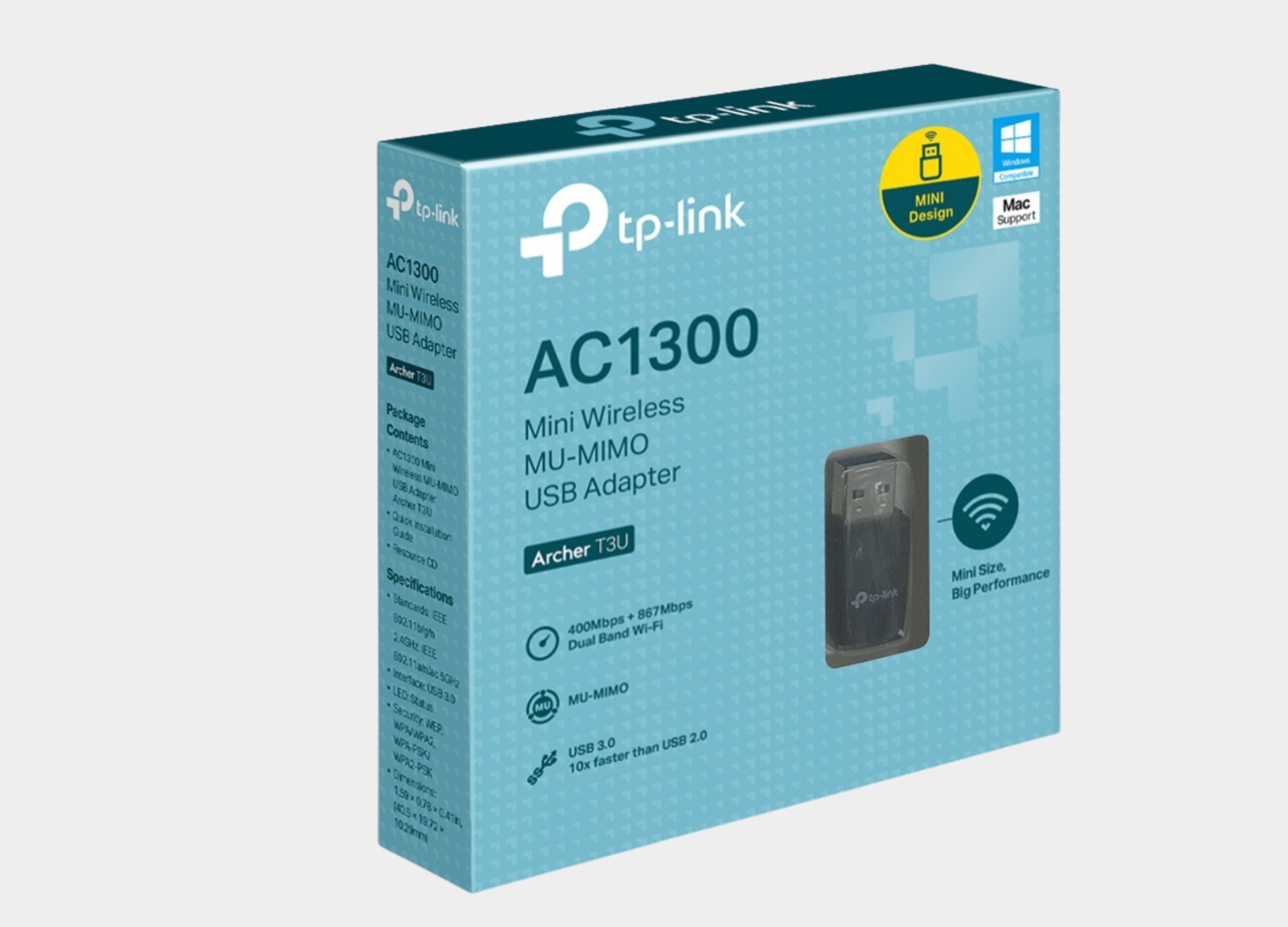 TP-Link Archer T3U AC1300 Mini Wireless MU-MIMO USD Adapter