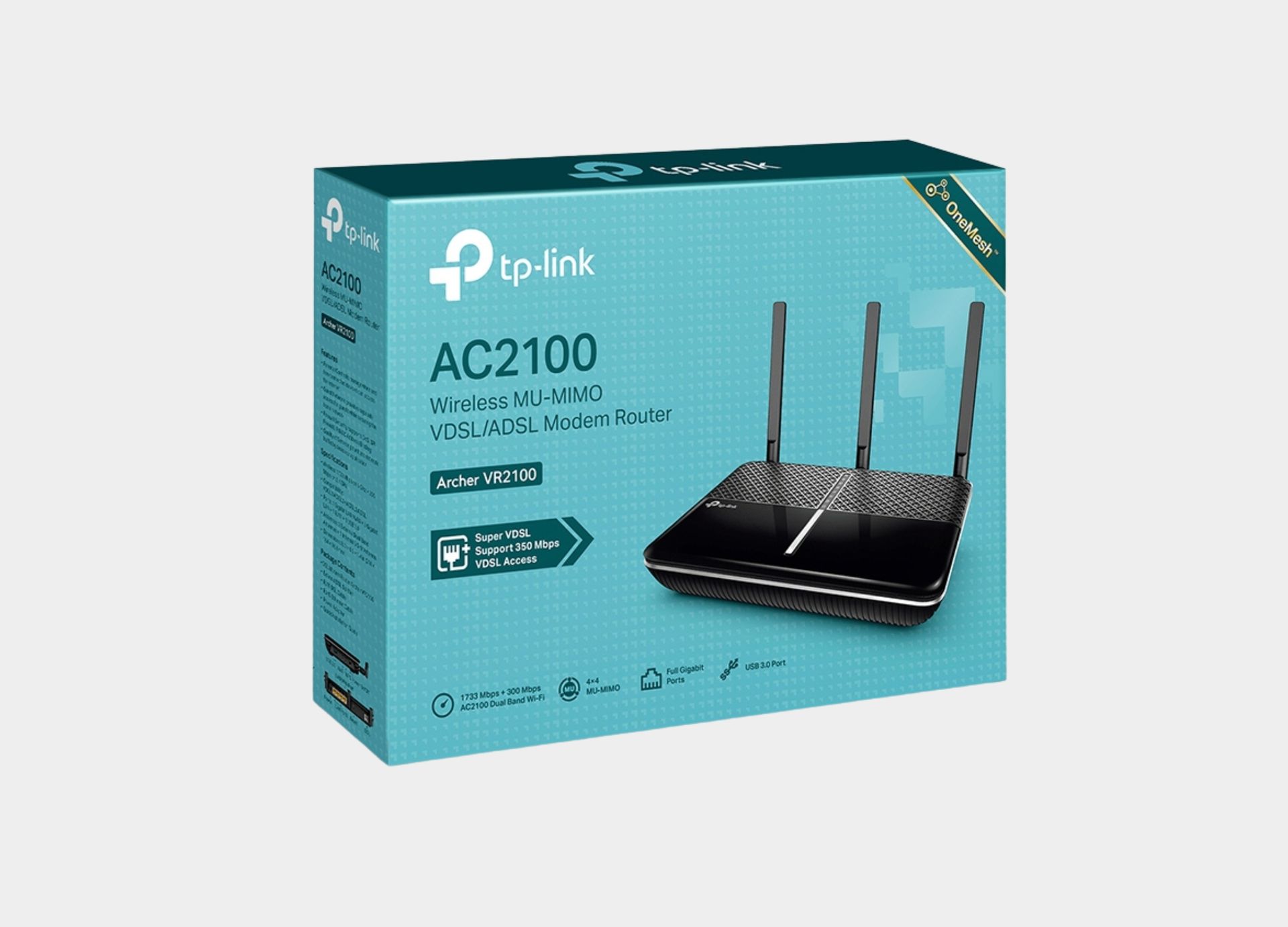 TP-Link AC2100 Wireless MU-MIMO VDSL/ADSL Archer VR2100 Modem Router