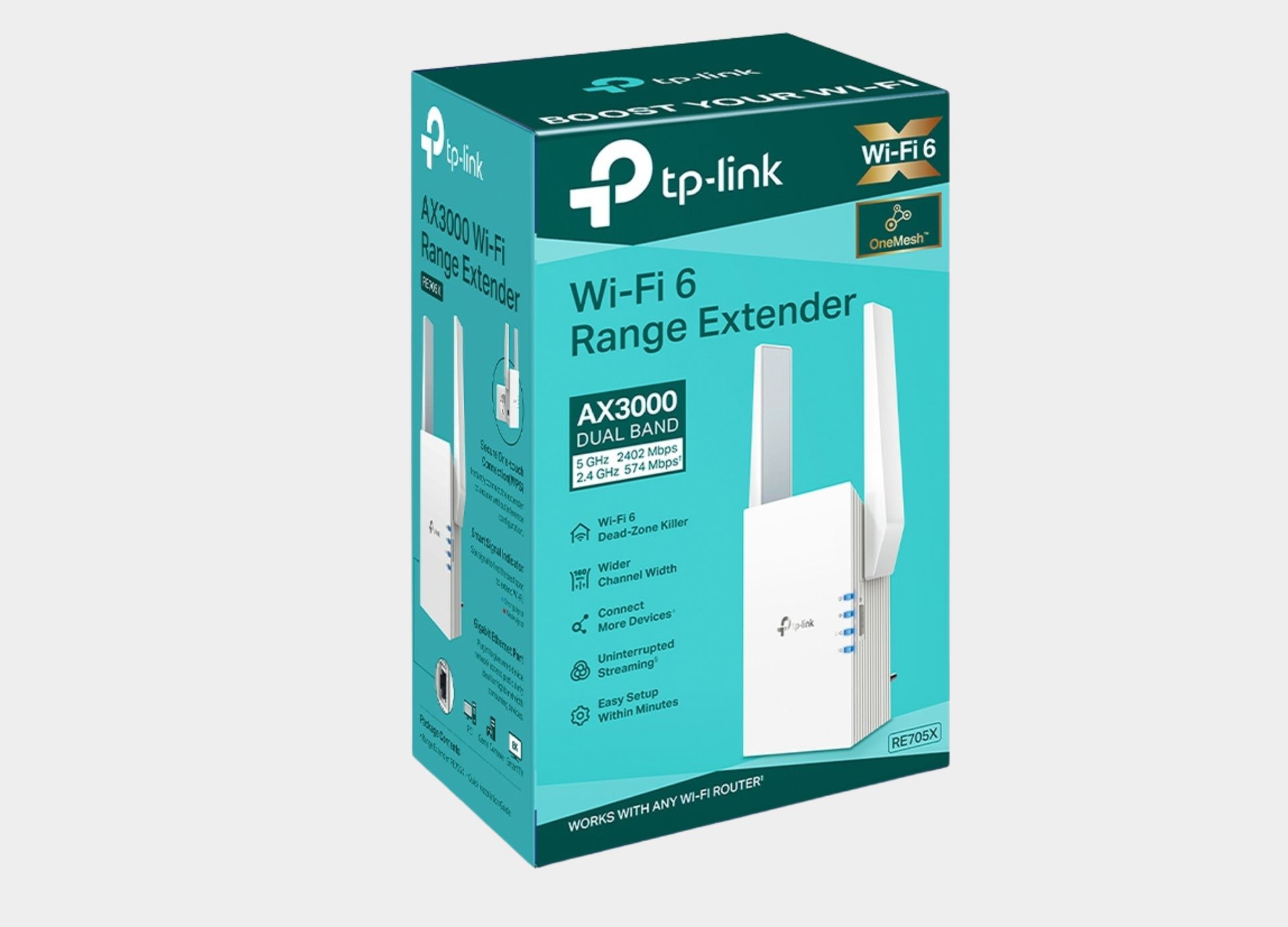 TP-Link RE705X AX3000 Mesh WiFi 6 Extender