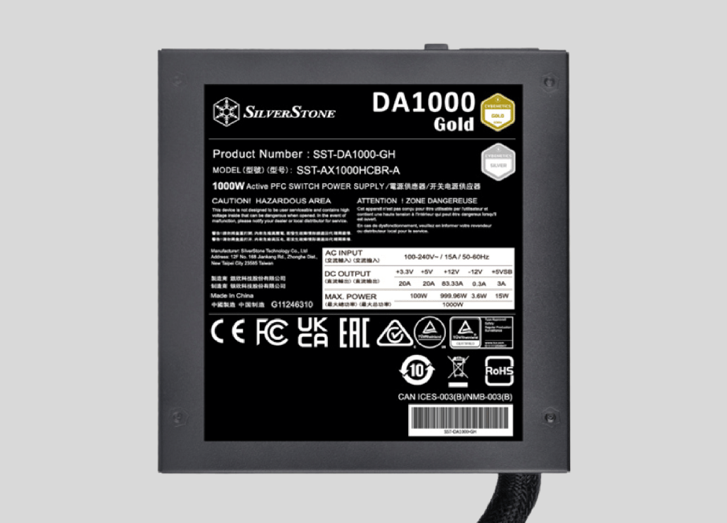 PSU Silver stone DA 1000 gold