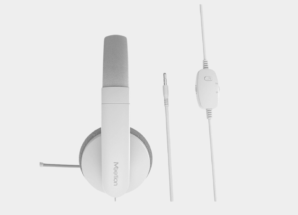 Meetion HP003 3.5MM White Wired Headset