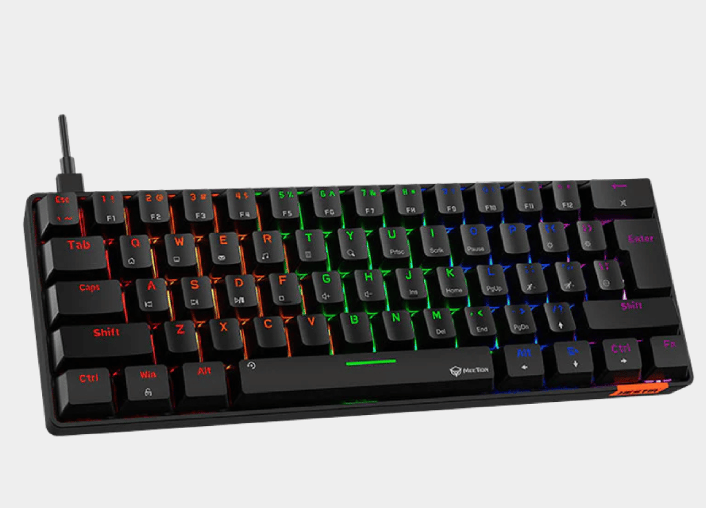 Meetion MK005 60% Blue switch Arabic Wired Mechanical Keyboard