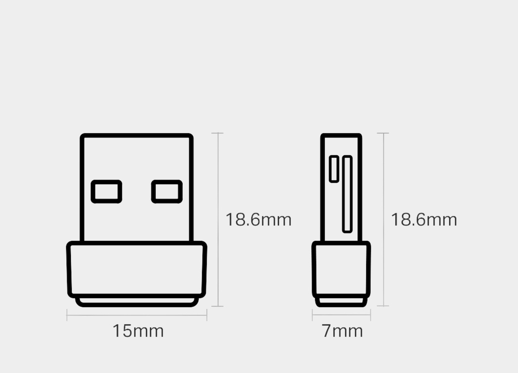 TP-Link Archer T2U Nano AC600 Nano Wireless USB Adapter