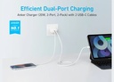 Anker 20W Wall Charger | 2 Ports | B2B | White Iteration