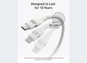 Anker USB-C to USB-C Cable 6ft 240W - White