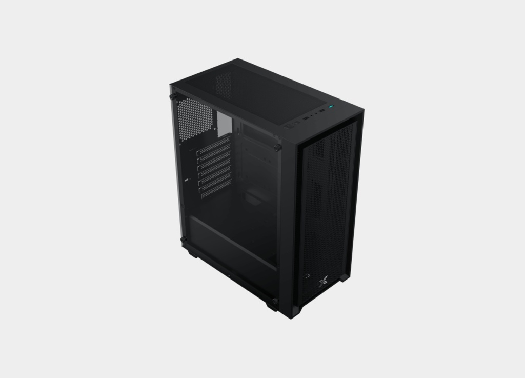 XIGMATEK Sky II FRGB BLACK Mid Tower Case + X-Power 600W 80+Power Supply