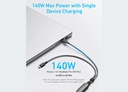 Anker 2-in-1 USB-C to USB-C Cable 4ft 140W | Black 