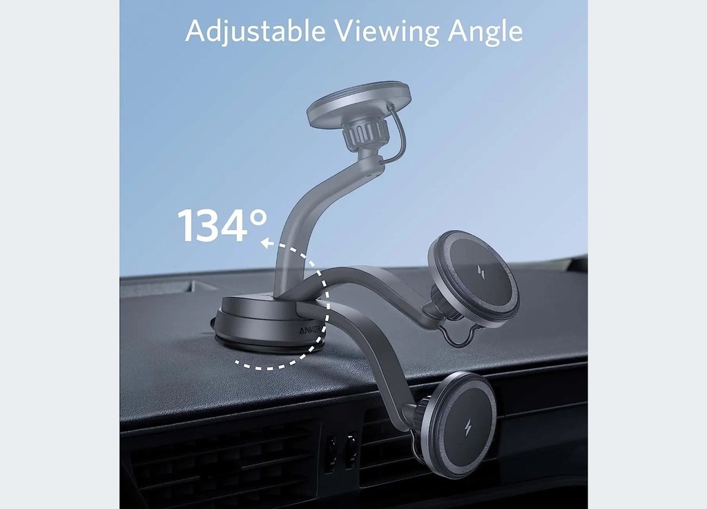 Anker 613 Magnetic Wireless Charger MagGo Car Charging Mount | Black