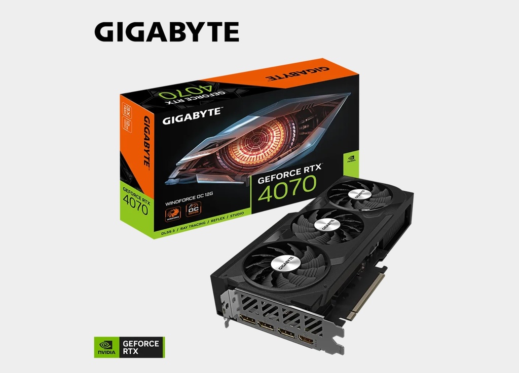 GIGABYTE GeForce RTX™ 4070 WINDFORCE OC 12G