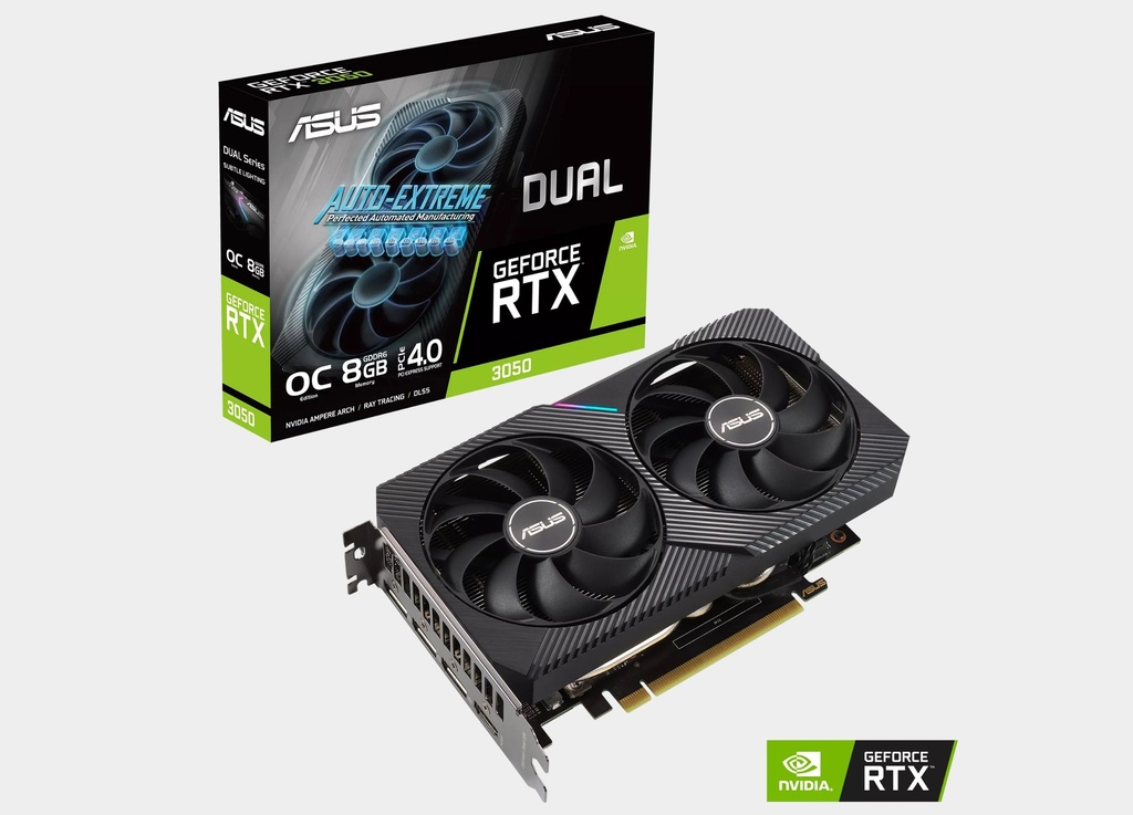 ASUS Dual GeForce RTX™ 3050 V2 OC 8GB GDDR6