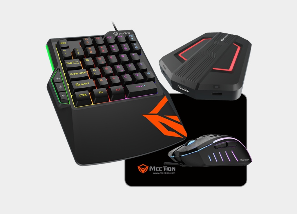 Meetion CO015 Gaming Kit Console Keyboard + Mouse + Adapter + Mousepad