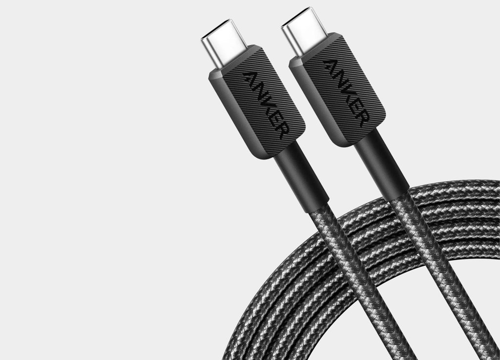 Anker Cable 322 USB-C to USB-C Cable 60W 6ft | Black