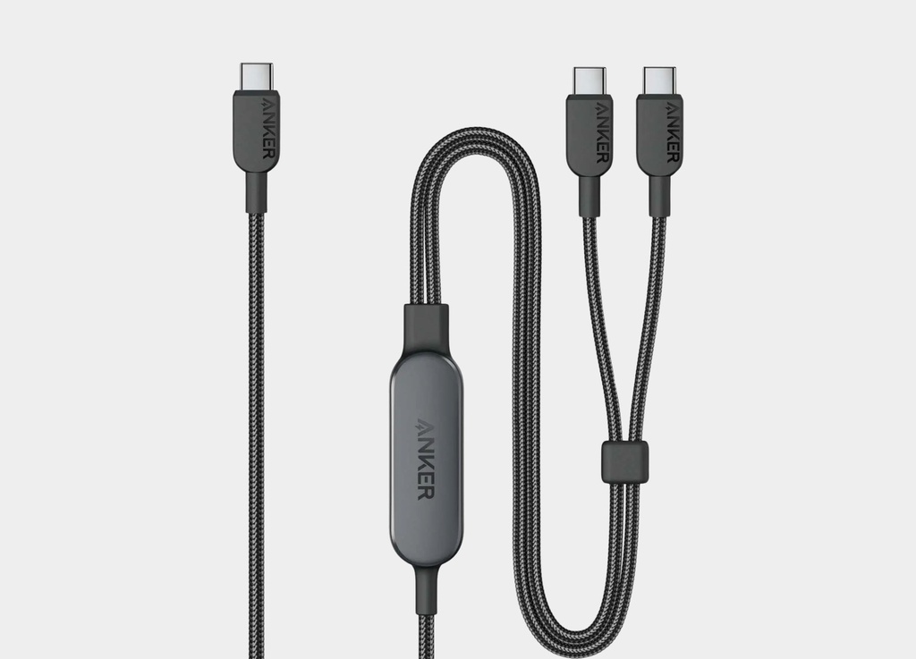 Anker 2-in-1 USB-C to USB-C Cable 4ft 140W | Black 