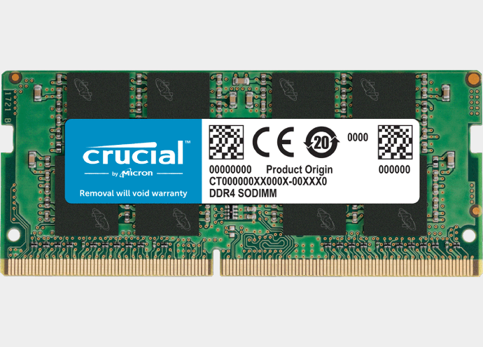 Crucial 16GB SODIMM 3200MHz 