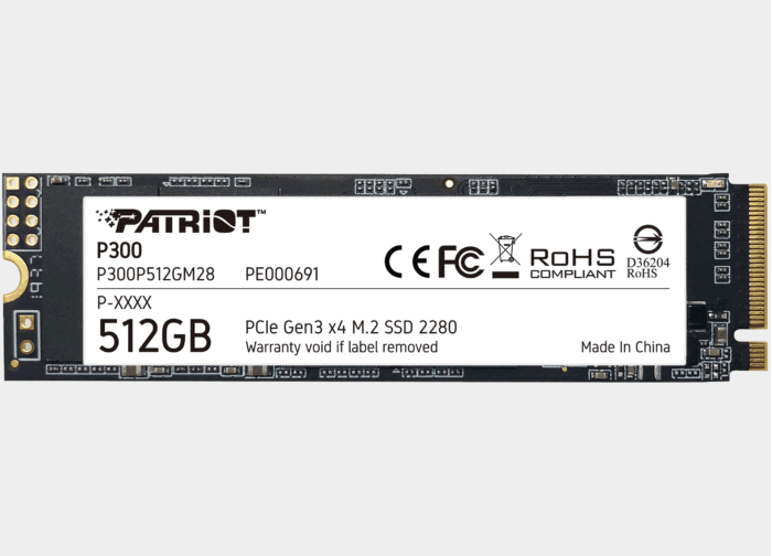 [P300P512GM28] PATRIOT M2 2280 P300 512GB NVMe