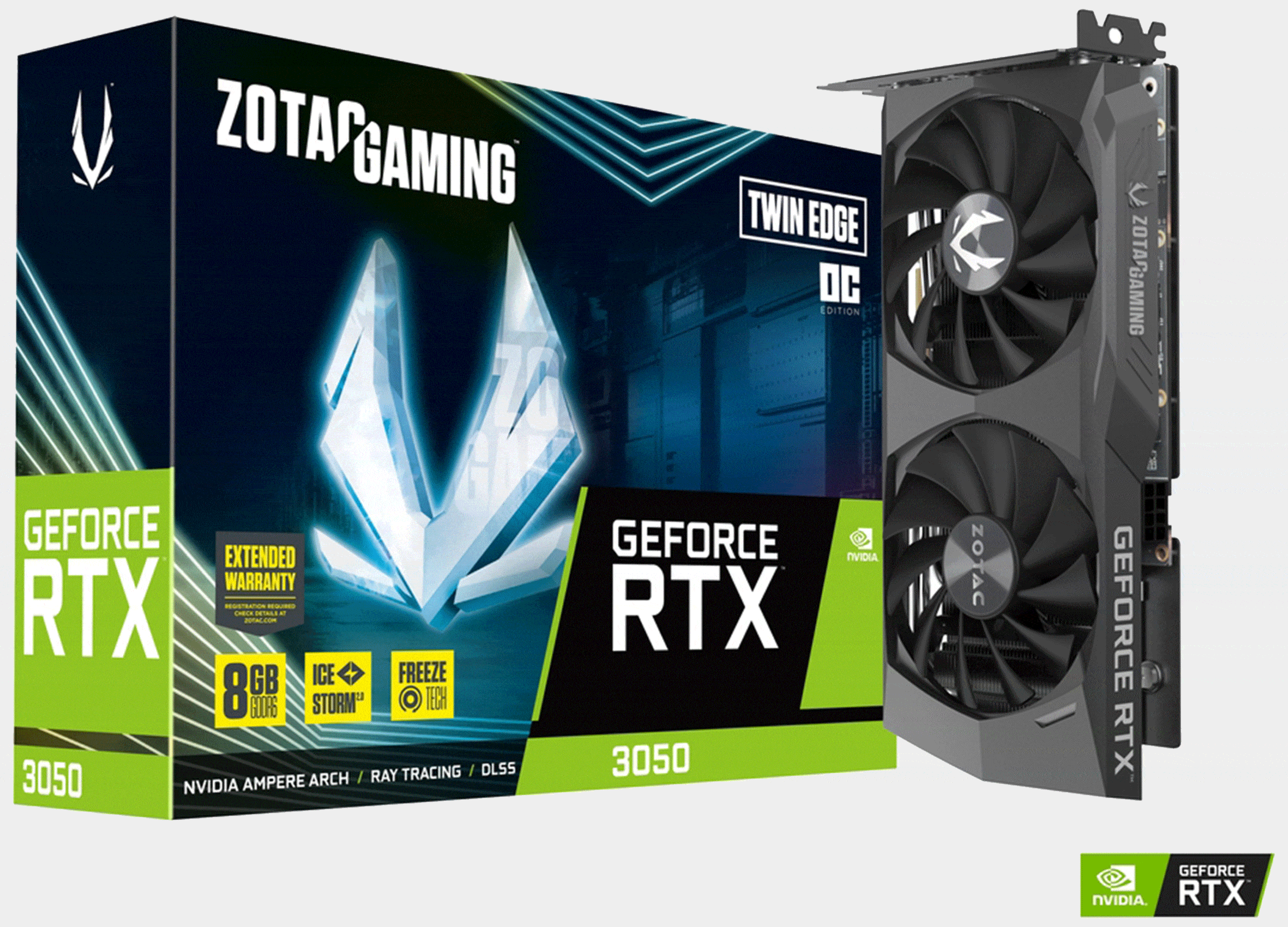 [RTX3050TWINEDGE] ZOTAC RTX 3050 Twin Edge OC 8GB GDDR6