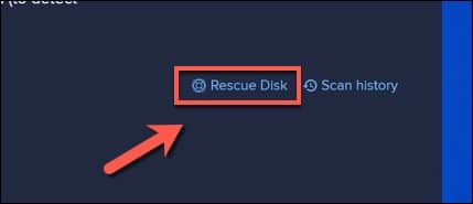 016 Rescue Disk option