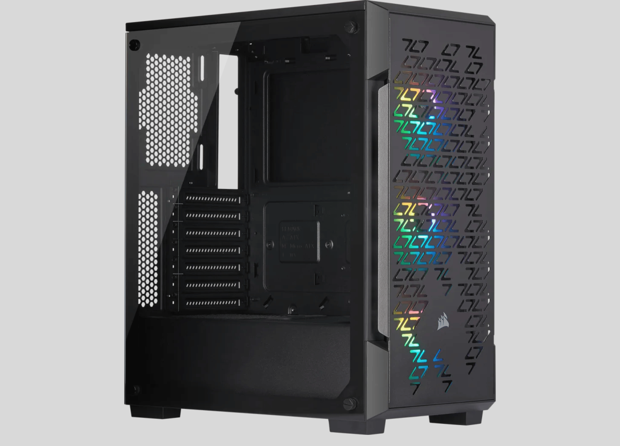 CORSAIR ICUE 220T RGB Airflow Tempered Glass Mid Tower Smart Black